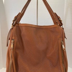 Madison West - laser cut trellis detail - over-sized bag
